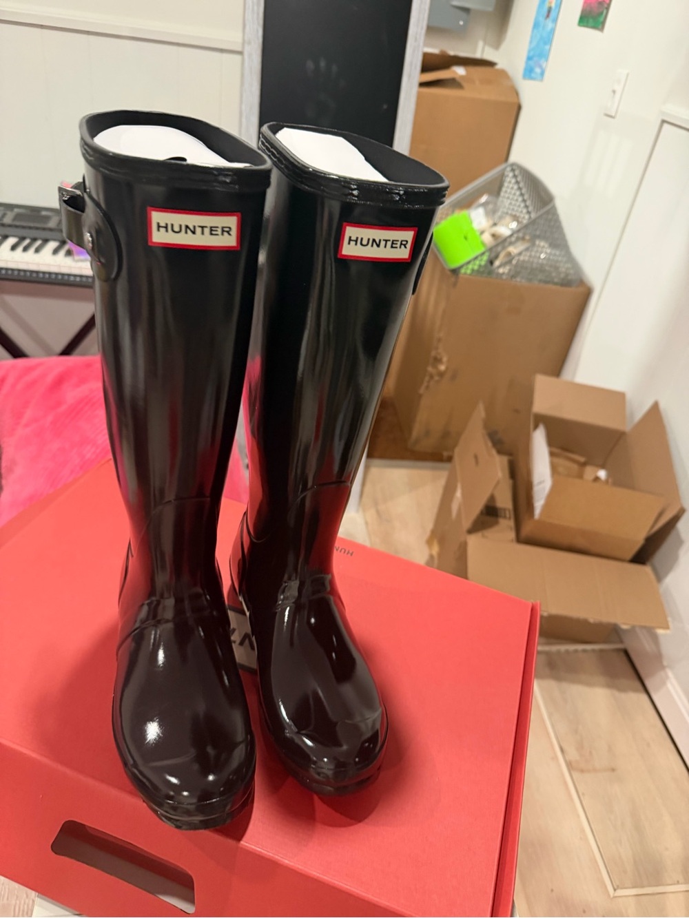 Hunter original tall gloss boot - Picture 8 of 11